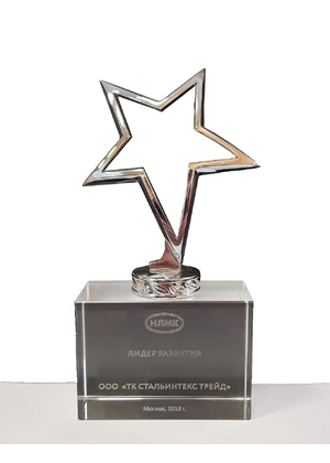 Award from NLMK - Development Leader 2019